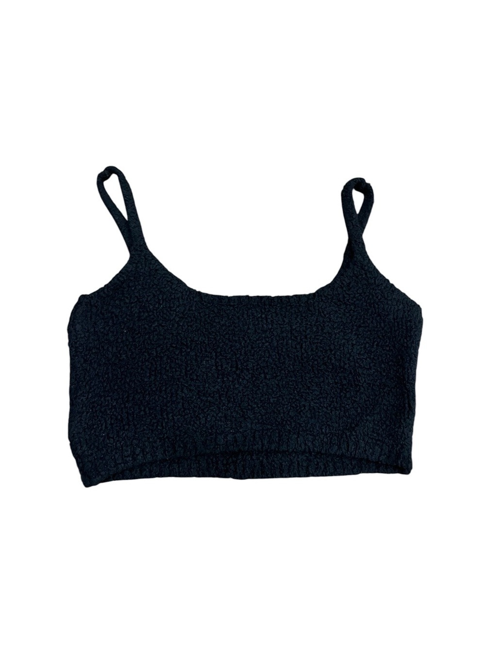 SKIMS COZY KNIT CROPPED TANK ONYX - Picture 2 of 6